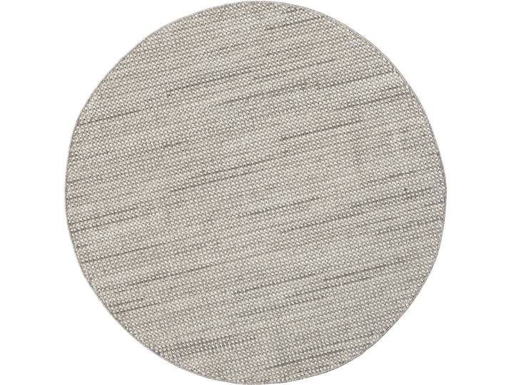 Teppich Ava , grau (hellgrau, beige, creme), H:7mm Ø:120cm, Polyester, MYFLAIR MÖBEL & ACCESSOIRES, Teppiche, Teppich, Uni Farben, meliert, Sisal-Optik, auch in rund erhältlich