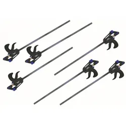 Vago-Tools 6 tlg Set Schnellspannzwingen 150/300/450 mm je 2 Stück