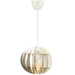 Deckenlampe Kugelform in Weiß 20x20x60cm WellHome Covadonga