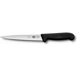 Victorinox V-5.37 03.16 Filetiermesser Fibrox 16 cm, Edelstahl, schwarz, Küchenmesser, Schwarz