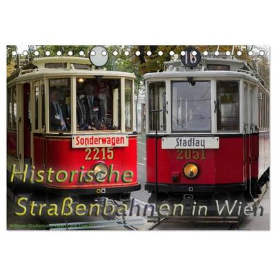 Historische Straßenbahnen in Wien (Tischkalender 2027 DIN A5 quer), CALVENDO Monatskalender