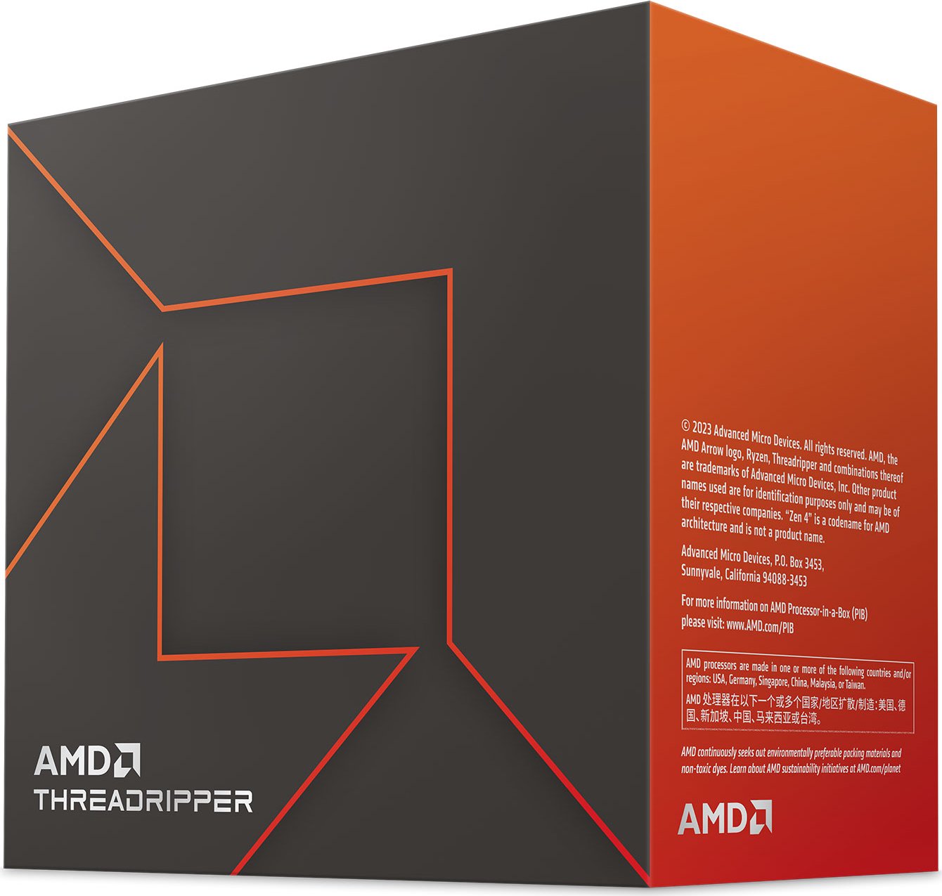 AMD Ryzen Threadripper 7960X 24-Kern CPU, Sockel sTR5, Boxed (ohne Kühler)
