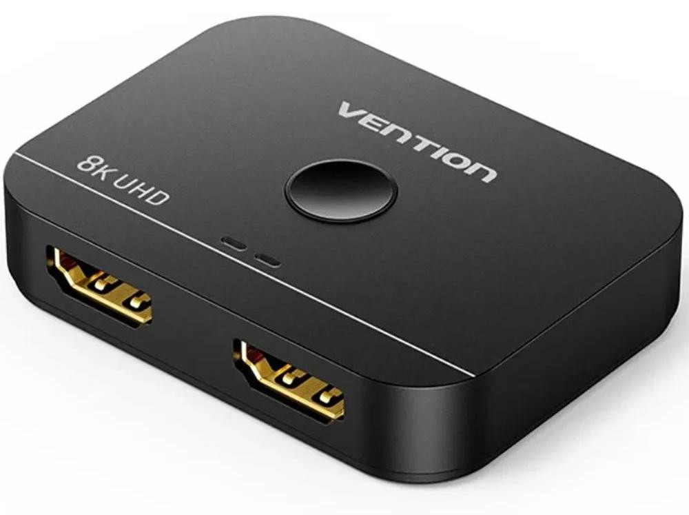 Vention AKPB0 8K HDMI 2.1 Bidirectionele Switch, zwart