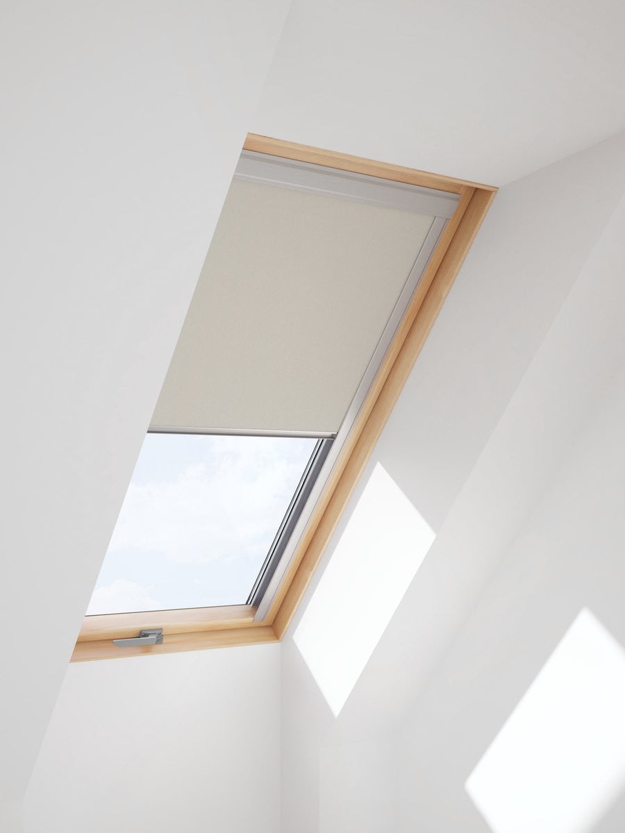 Timlux Verduisterend Rolgordijn voor KeyLITE Starlite, Beige, 114 x 140 cm