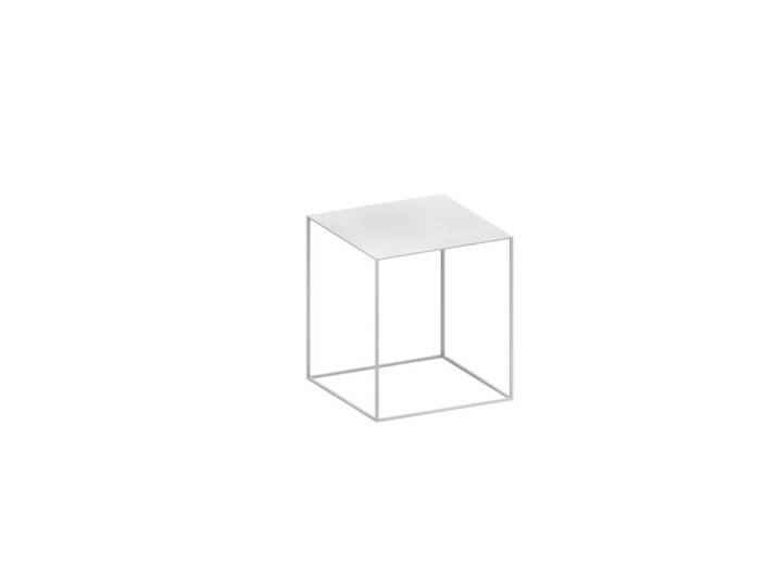 Kaffeetisch Slim Irony Low Table Zeus weiß, Designer Maurizio Peregalli, 41x46x41 cm