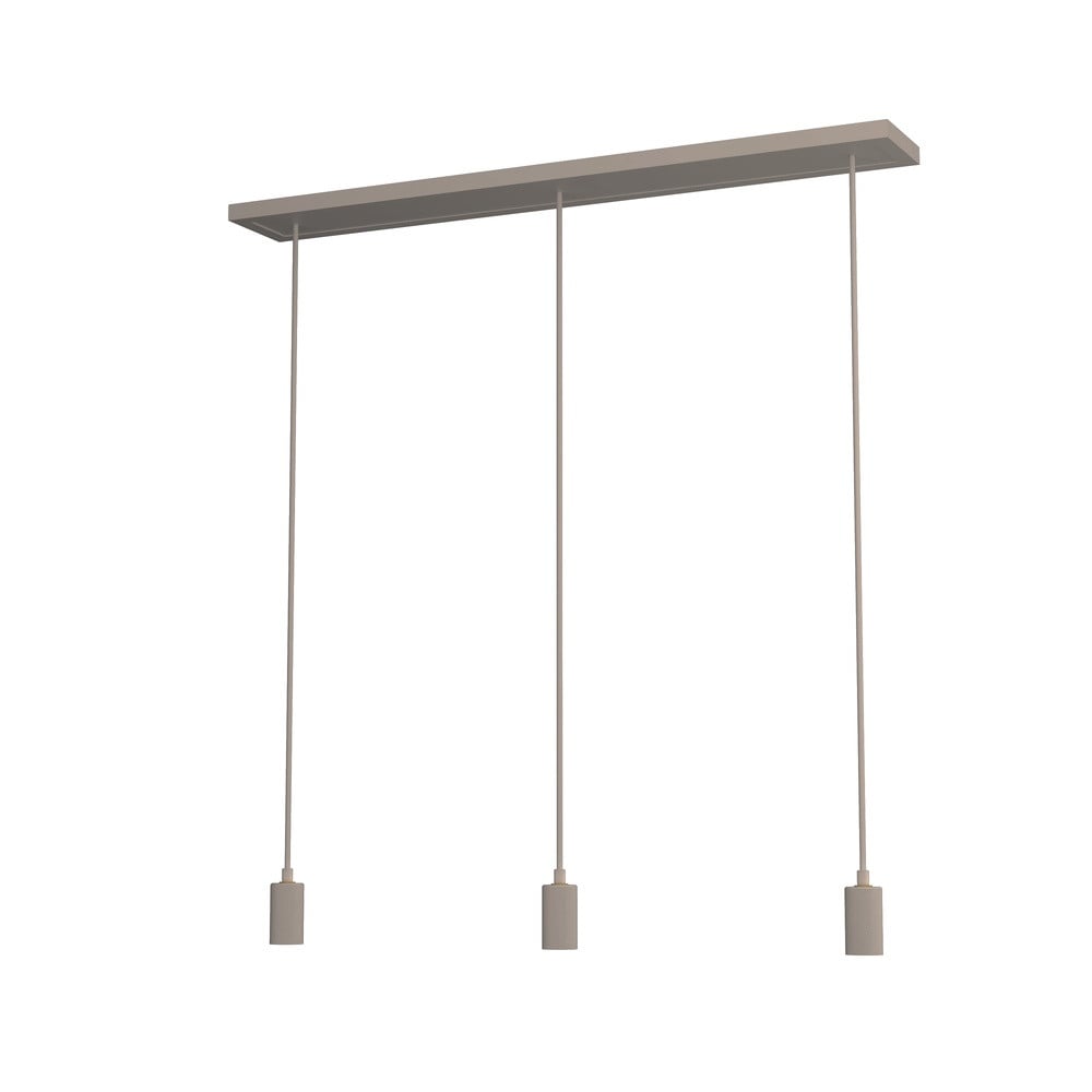 Segula Madox 3-lichts hanglamp - Bruin - Modern metaal