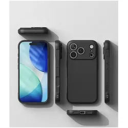 Ringke Onyx-Hülle mit Rückseitendeckel für das iPhone 18 Pro / 17 Pro – Schwarz (Apple iPhone 17 Pro, Apple iPhone 18 Pro), Smartphone Hülle, Schwarz