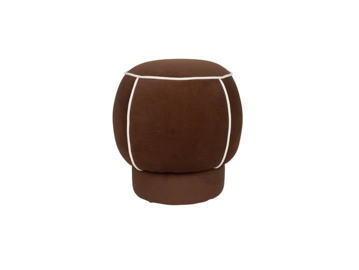 Repose-pied Et Pouf\, Pouf Marina\, Assise Compacte Et Design Rouge En Fabric\, Boite A Design