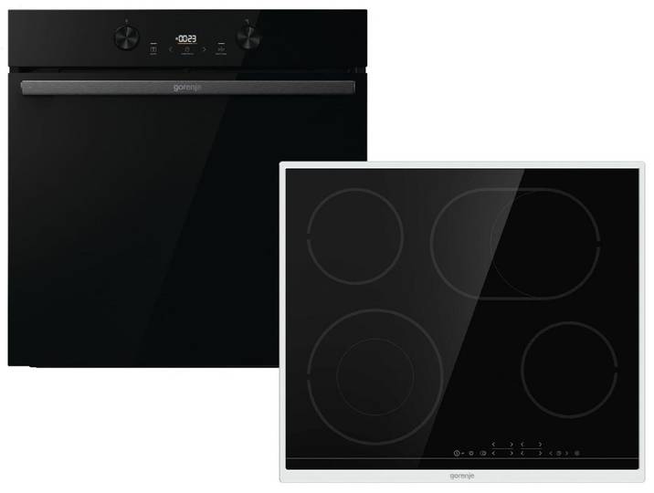 GORENJE Backofen-Set, mit 2-fach kein Auszug vorhanden, Reinigung mit Wasser / Dampf, Timer, TouchControl-Bedienung