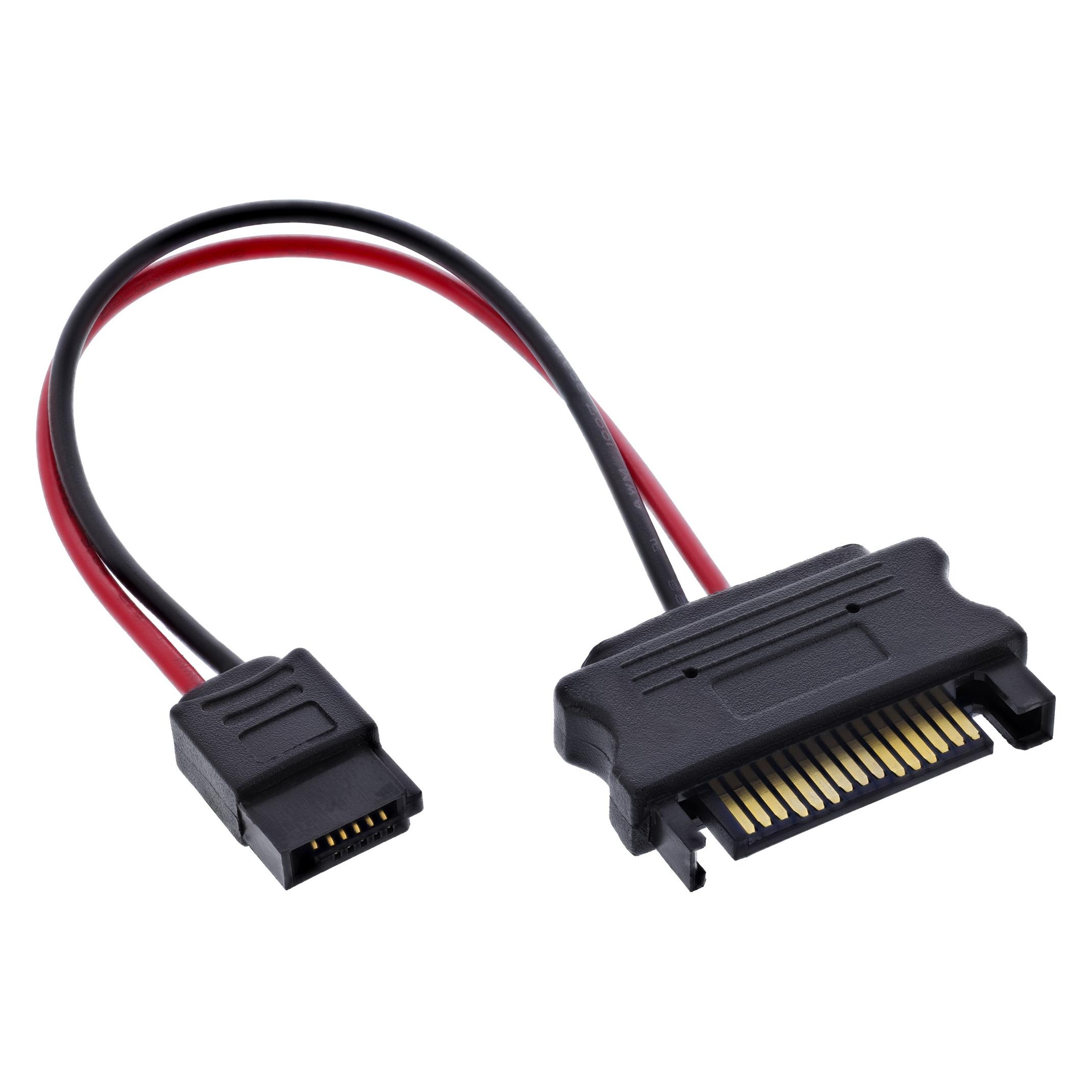 InLine SATA Stromadapterkabel (15 cm, SATA) (29668)