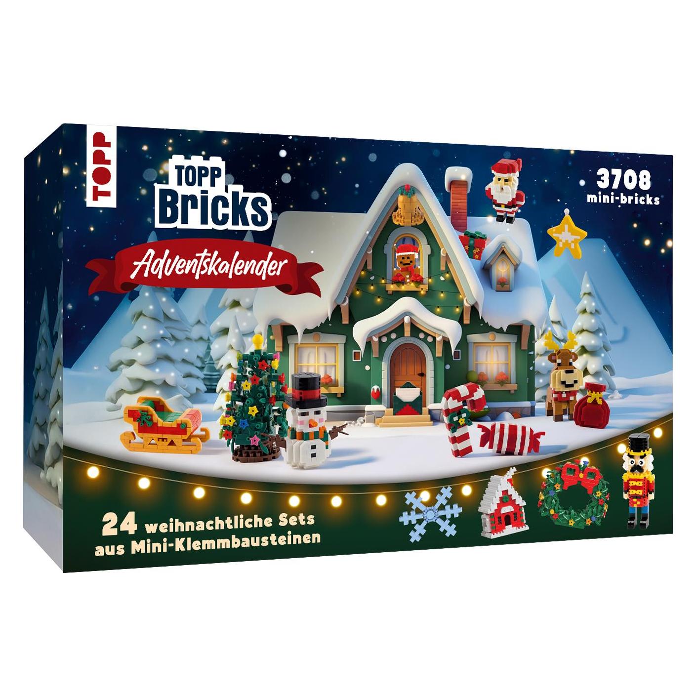 Frech Mini-Klemmbausteine Adventskalender - 24 Tage Bauspass für Gross und Klein (24 Türchen) (679/18779)
