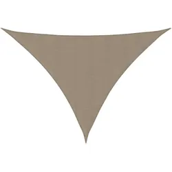vidaXL Sonnenschirmsegel Dreieckiges Oxford-Gewebe 5x6x6 m Taupe Garden Guard Prime-Modell