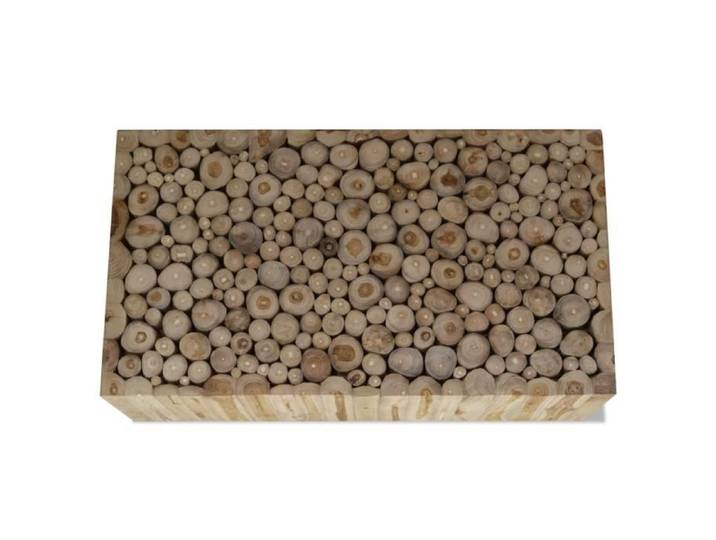 Table basse Teck authentique 90 x 50 x 35 cm - GOTOTOP - Salon - Meuble de salon - Contemporain - Design