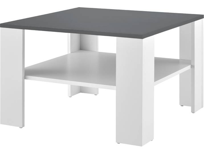 Table basse blanche/gris foncé Table d'appoint Table de salon Table basse Meubles [en.casa]