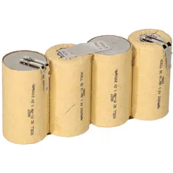 Akkupack 4,8V 2000mAh Accu 75 Anschlüsse ohne Löten 2,8 und 4,8