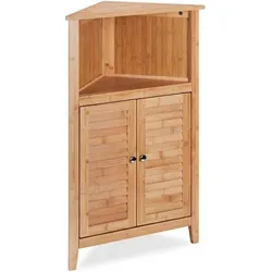 Relaxdays, Badezimmerregal, Eckschrank (58 x 30 x 92 cm)