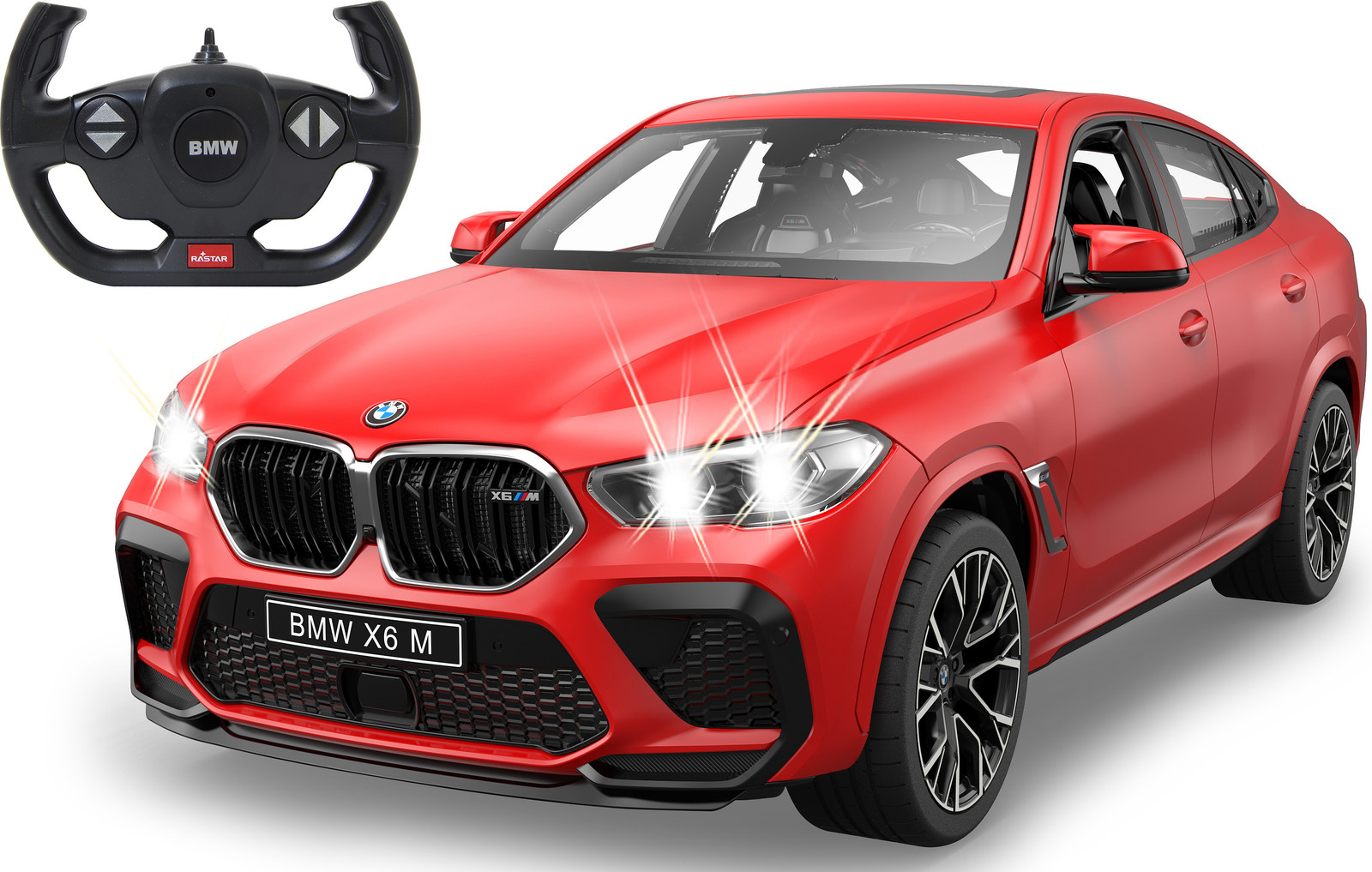Jamara BMW X6 M F96 schaalmodel 1:14 met LED-verlichting en afstandsbediening