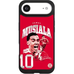 Nivocase Handyhülle für Apple iPhone Air Hülle NIVOpure Case Schwarz FC Bayern München FCB Jamal Musiala (Apple iPhone Air), Smartphone Hülle, Schwarz