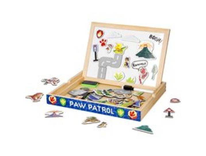 LUPILU® Horloge puzzle ou Tableau magnétique/tableau noir Pat' Patrouille (Kit d'aimants)