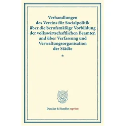 Verhandlungen des Vereins für Socialpol, Fachbücher