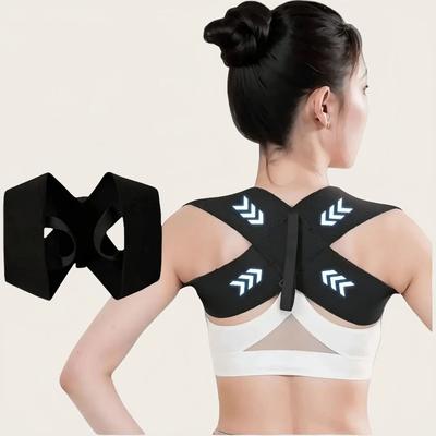 Uplifted Trends Adjustable Posture Corrector Belt For Back Shoulder & Spine Support Reshape Your Body For Comfort And Performance black l