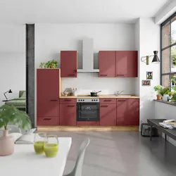 Küchenleerblock Easytouch Low o. Geräte Rot
