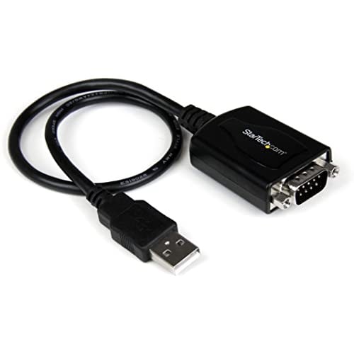 StarTech.com USB naar RS232 Seriële DB9 Adapterkabel met COM-behoud, Zwart