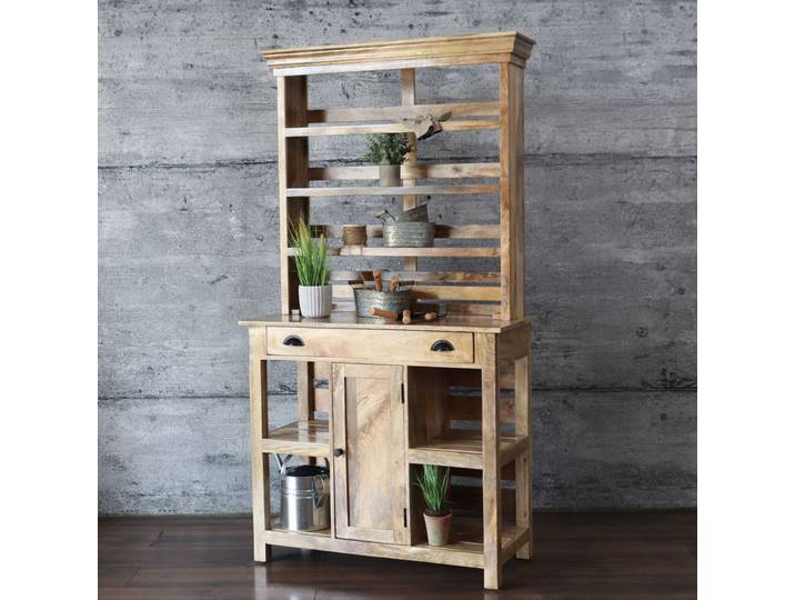 Buffet VILLE Pflanztisch massiv Gartenschrank Buffetschrank Outdoor