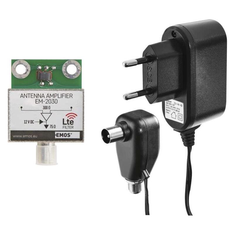 Emos Aussenantenne EM-030, 0-100 km, DVB-T2, DAB, LTE/4G Filter (DVB-T / -T2) (2703106000)