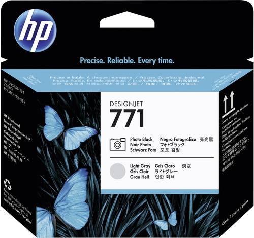 HP Druckkopf 771 Original Foto Schwarz, Hell Grau CE020A