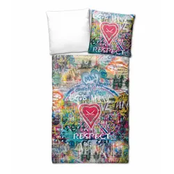 Bettwäsche SANSIBAR RESPECT (BL 135x200 cm) - bunt - BL 135x200 cm