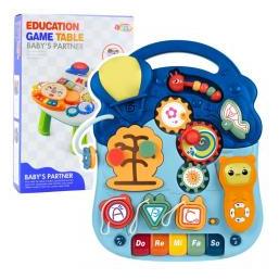 Lean Toys Interaktiver Lerntisch für Kleinkinder mit Licht- und Soundeffekten, Pastellfarben, 6-in-1 (66583507)
