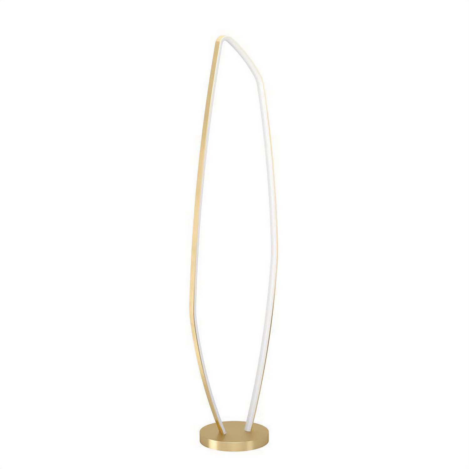 Eglo Vallerosa LED staande lamp goud/messing B: 29 cm, H: 129 cm