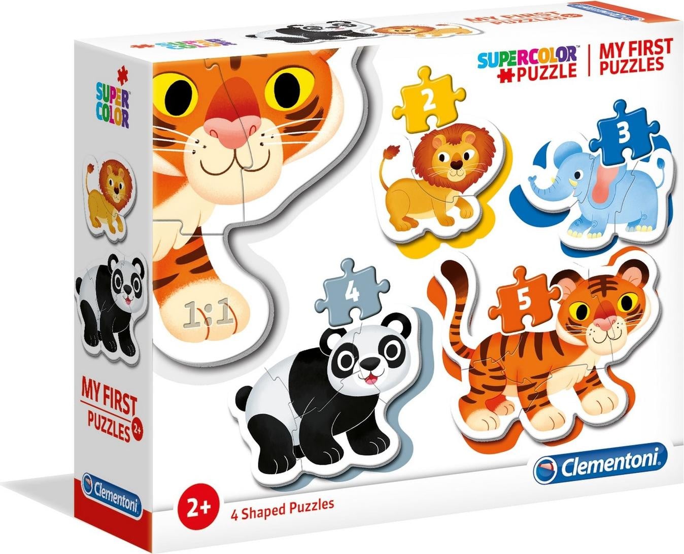 Clementoni Mijn Eerste Puzzels Dieren, 2 stuks, vanaf 3 jaar