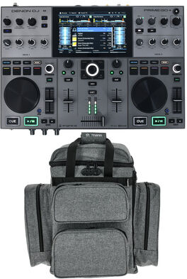 Denon DJ Prime GO+ Backpack Bundle gris
