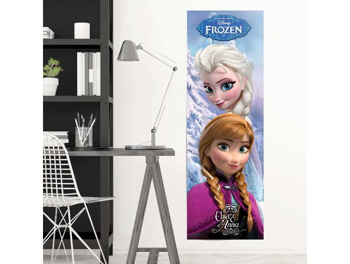 Poster Disneys die Eiskönigin Material: Papier Motiv: TV, Filme & Serien Blau/Blau 53 x 158 x 0cm