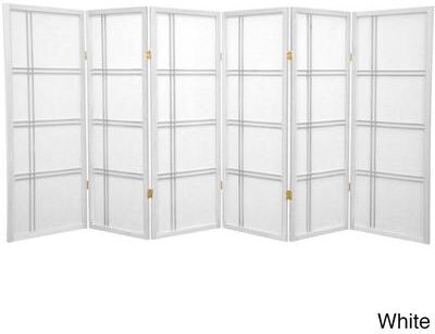 ORIENTAL FURNITURE Handmade Spruce Wood 48-inch Double Cross Room Divider (China)