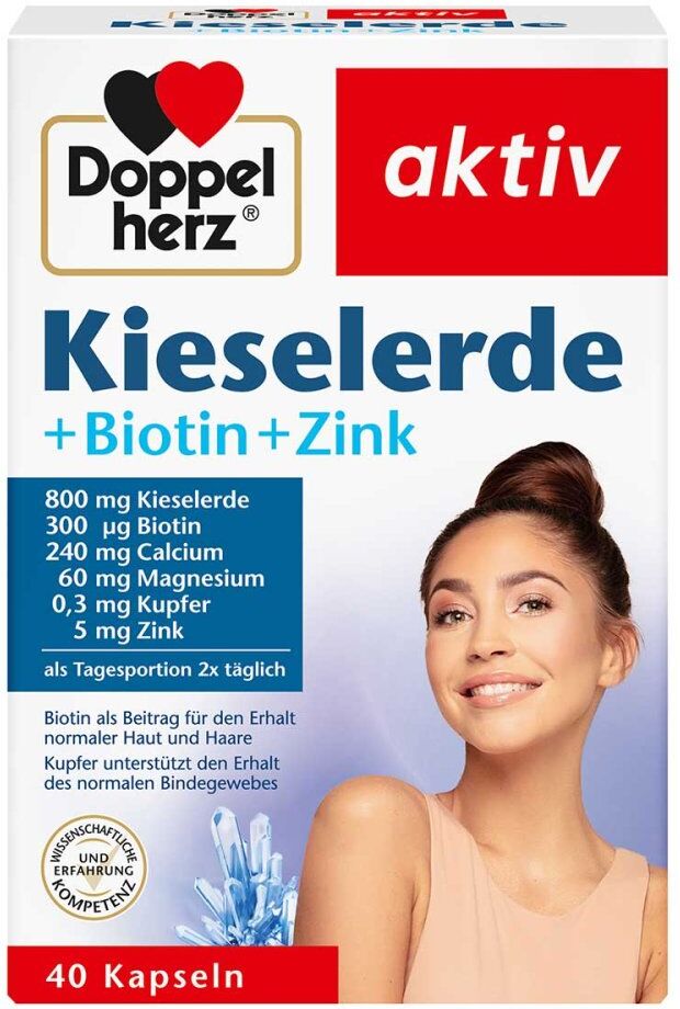 Doppelherz Kieselerde + Biotin + Zink Kapseln 40stk