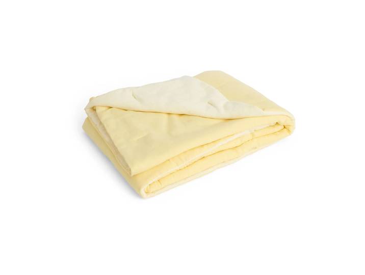 HAY Air Quilt Decke Soft yellow, 140x200 cm