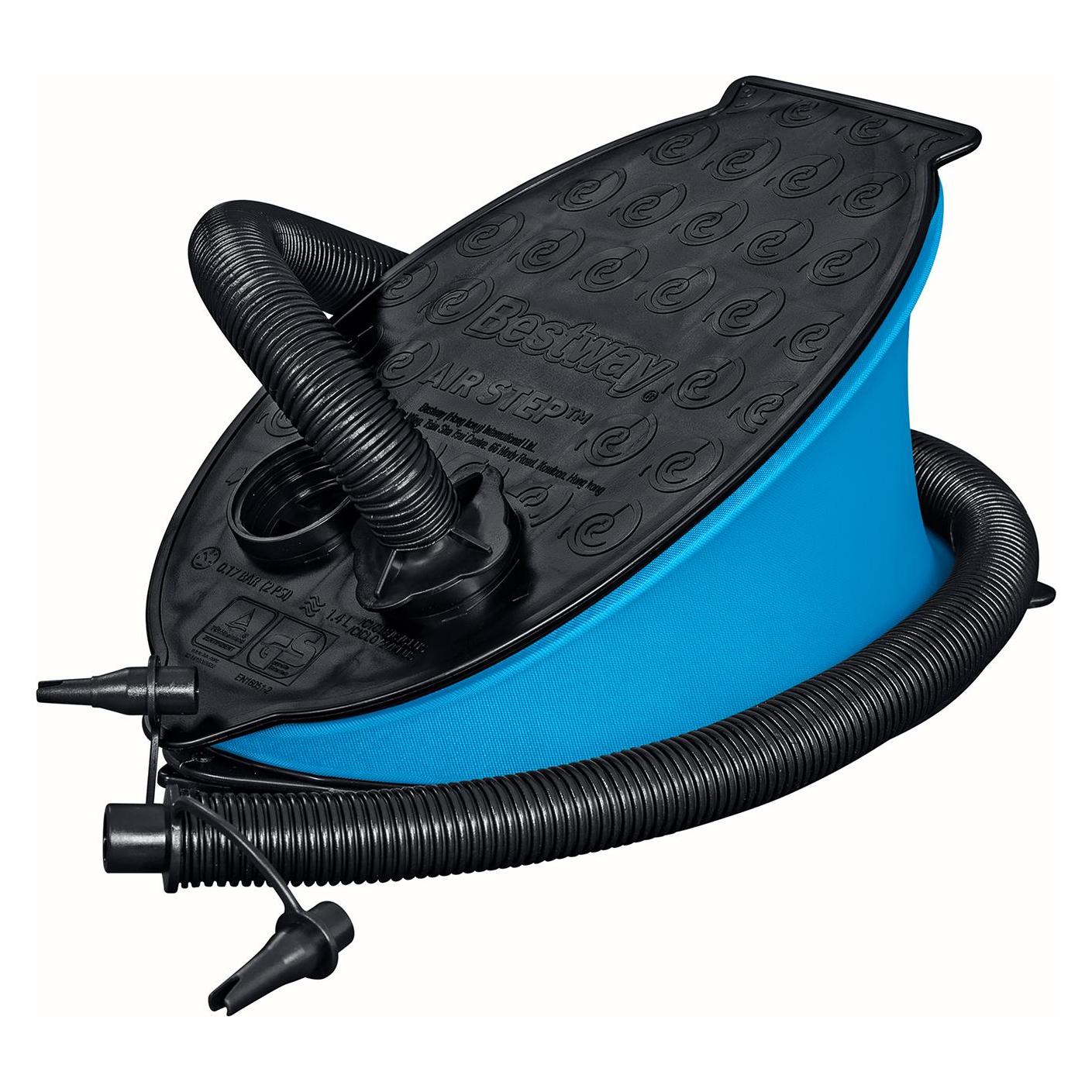 Bestway 62004 / 24 Fuss-Luftpumpe Schwarz, Blau Schlauchboote (62004 / 24)