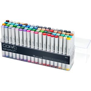 COPIC Layoutmarker Sketch Set B, farbig sortiert, 72 Stück