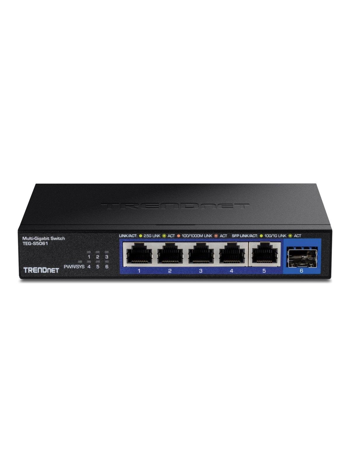 TRENDnet TEG-S5061 6-Port 2.5G Unmanaged Switch 10G SFP+ Port