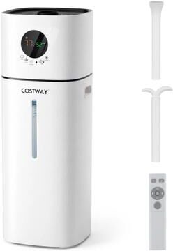Costway 4.2 Gal Cool Mist Humidifier for Bedroom Large Room 1200 sq.ft-White