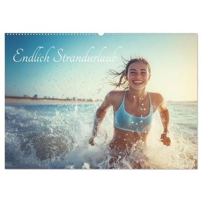 Endlich Strandurlaub (Wandkalender 2026 DIN A2 quer), CALVENDO Monatskalender