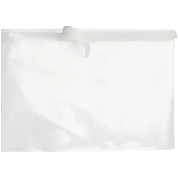 1000 Lieferscheintaschen, unbedruckt, PE-Folie, transparent A5 | Breitseite