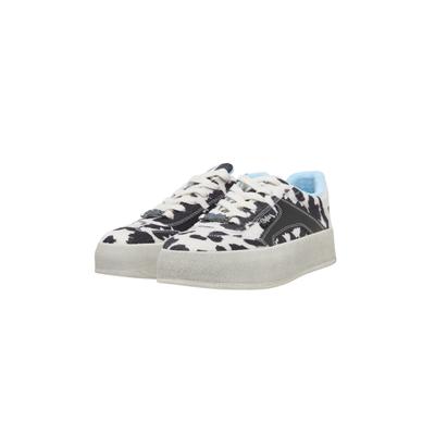 Sneaker BUFFALO "Buffalo CAJO", Damen, Gr. 40, schwarz-weiß (schwarz, weiß), Polyester, Schuhe Sneaker