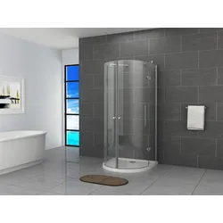 Fa-Bausysteme Glasdusche Weser Klarglas 100 x 100 cm ohne Wanne