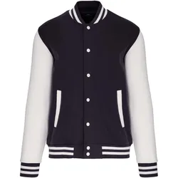 Kariban Unisex Fleece Jacke 'Teddy' College K497 navy/white S
