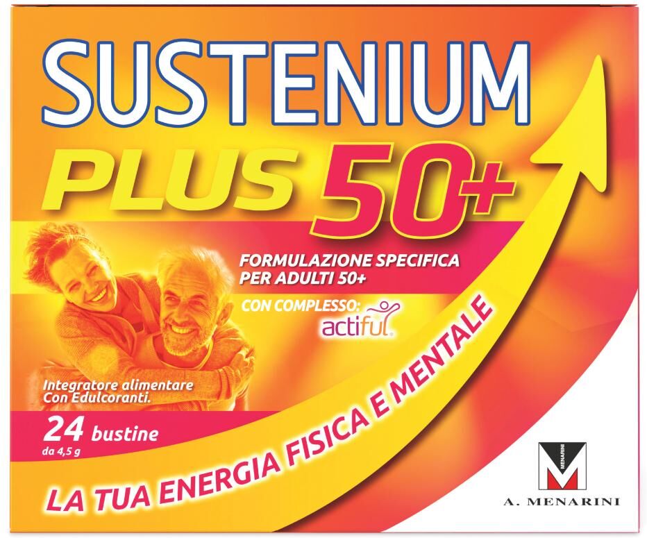 A MENARINI IND FARM RIUN Srl Sustenium Plus 50+, 24 bustine