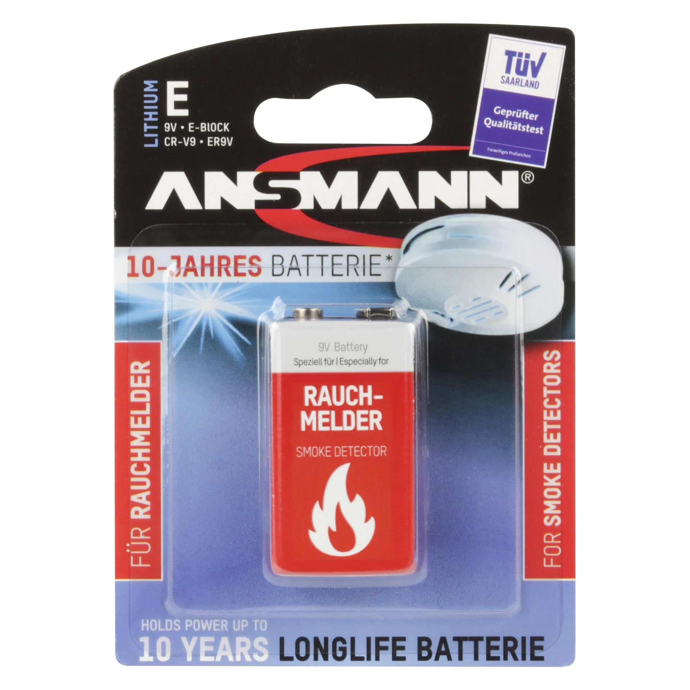 Ansmann E-Block (1 Stk., 9V Block, 1100 mAh) (5021023-01)